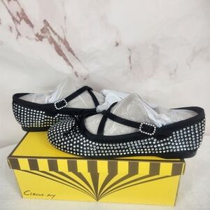 NIB Circus NY by Sam Edelman Black and Silver Studded Flats